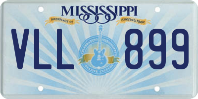 MS license plate VLL899