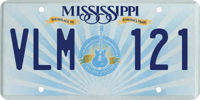 MS license plate VLM121