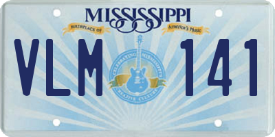 MS license plate VLM141