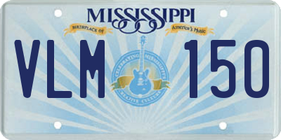 MS license plate VLM150