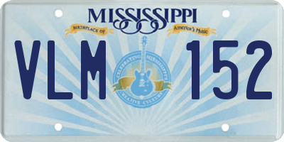 MS license plate VLM152