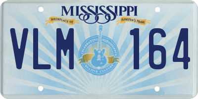 MS license plate VLM164
