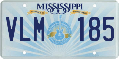 MS license plate VLM185
