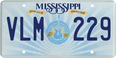 MS license plate VLM229