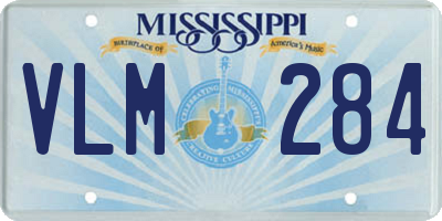 MS license plate VLM284