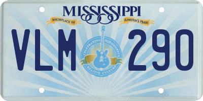 MS license plate VLM290