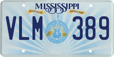 MS license plate VLM389