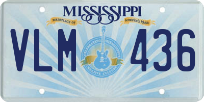 MS license plate VLM436