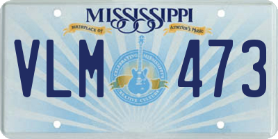 MS license plate VLM473