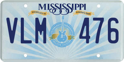 MS license plate VLM476