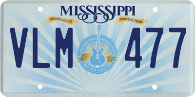 MS license plate VLM477