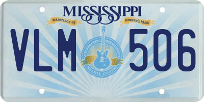 MS license plate VLM506