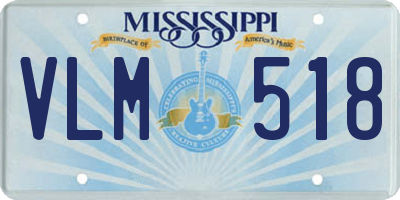 MS license plate VLM518
