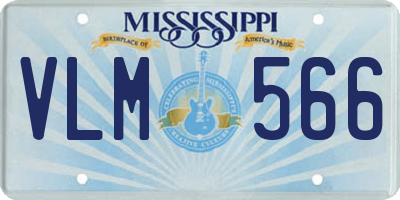 MS license plate VLM566