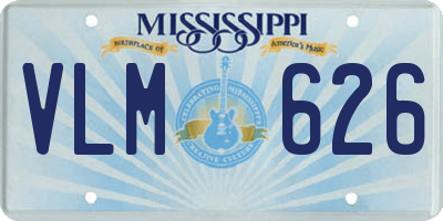 MS license plate VLM626