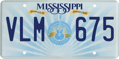 MS license plate VLM675