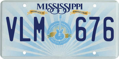 MS license plate VLM676