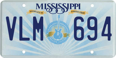 MS license plate VLM694