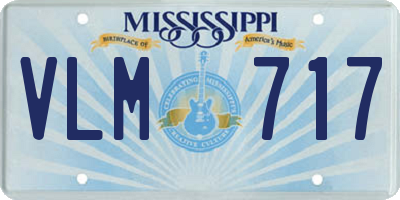 MS license plate VLM717