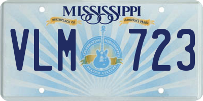 MS license plate VLM723