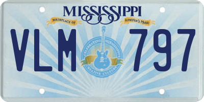 MS license plate VLM797