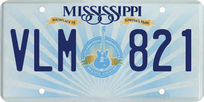 MS license plate VLM821