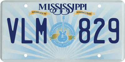 MS license plate VLM829