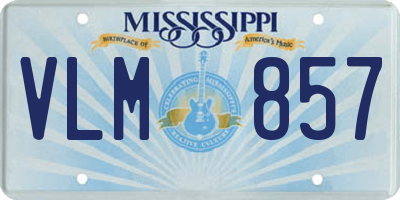 MS license plate VLM857