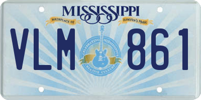 MS license plate VLM861