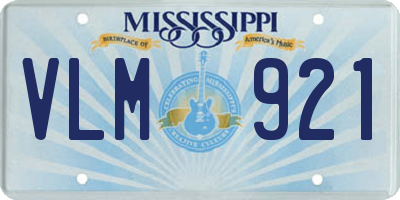 MS license plate VLM921