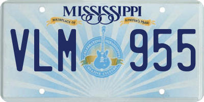 MS license plate VLM955