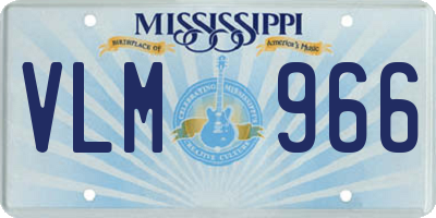 MS license plate VLM966