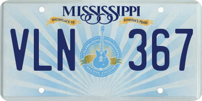 MS license plate VLN367