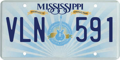 MS license plate VLN591
