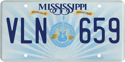 MS license plate VLN659