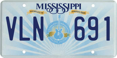 MS license plate VLN691