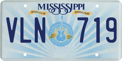 MS license plate VLN719