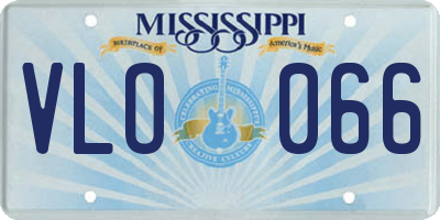 MS license plate VLO066