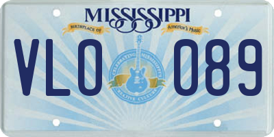 MS license plate VLO089