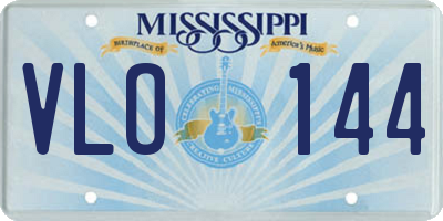 MS license plate VLO144