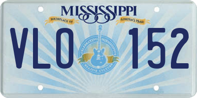 MS license plate VLO152