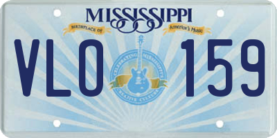 MS license plate VLO159