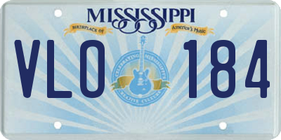 MS license plate VLO184