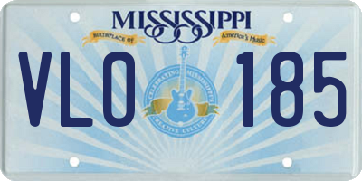 MS license plate VLO185