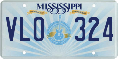 MS license plate VLO324