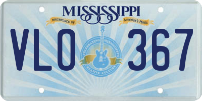 MS license plate VLO367