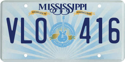 MS license plate VLO416