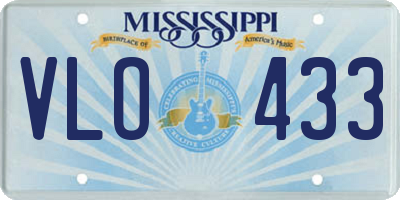 MS license plate VLO433