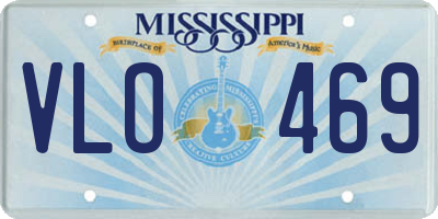 MS license plate VLO469