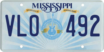 MS license plate VLO492